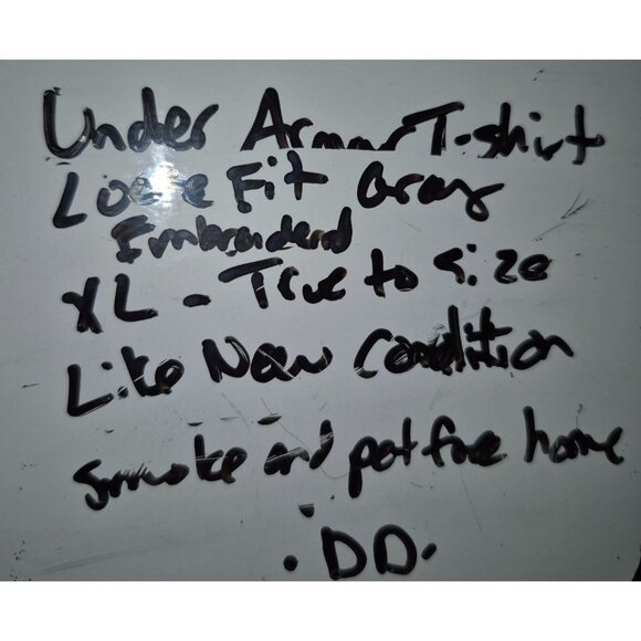 Under Armour Mens Gray Short Sleeve T-Shirt XL Cotton Blend Crewneck Comfortable - Picture 7 of 7